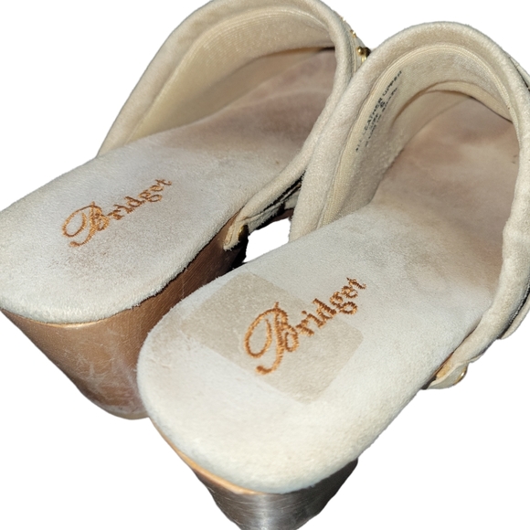 Bridget Shuster Leather Pony Hair Leopard Print Crystal Embellished Clog… - Picture 3 of 12